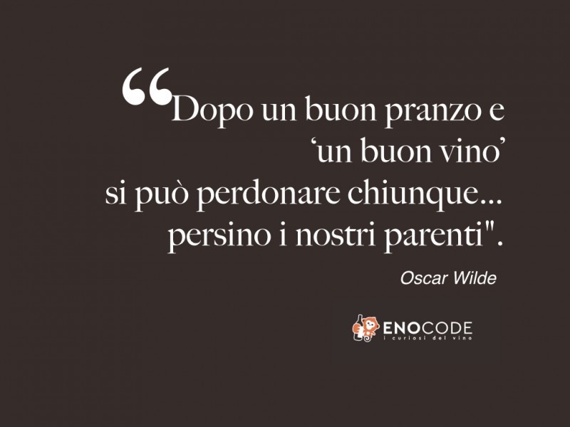Aforismi con incursioni vinicole - Oscar Wilde, sul perdono a tavola 
